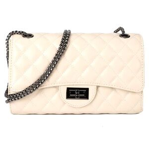 Quilted dual Crossbody shoulder purse~